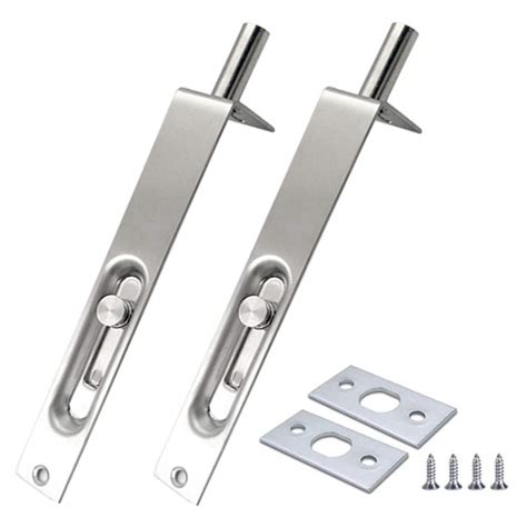 Buy 2 Pack 4 Inch Door Bolt Flush Stainless Steel Security French Door ...
