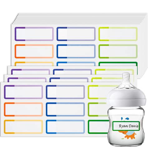Buy Waterproof Baby Bottle Labels for Daycare Supplies Self-laminating ...