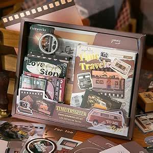 GDNK Scrape Book Kit Scrapbooking Kit Vintage Journal Scrapbook Pack ...