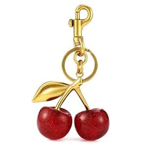MINKARS Cherry Bag Charm, Small, Stainless Steel, Multicolor : Amazon ...