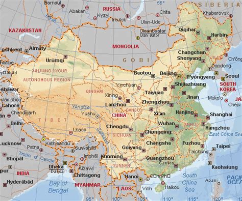 SHENZHEN MAP OF CHINA - TravelsFinders.Com