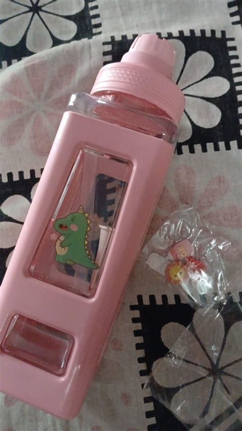 Skyoivex Kawaii Bear Water Bottle with Straw 900ML Large Portable ...
