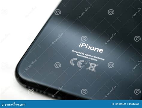 Designed by Apple in California Made in China Iphone XS Glass Editorial Photo - Image of device ...