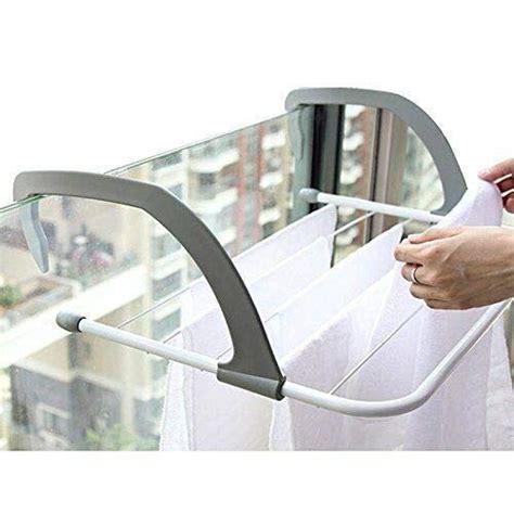 FAYBY Foldable Cloth Drying Stand for Balcony | Adjustable Stainless ...