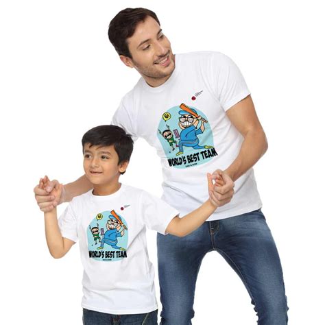 Worlds Best Team Dad And Son Tshirt - BonOrganik