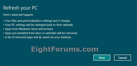 Image result for How to Refresh Window 8 Computer