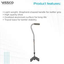 Vissco 2918 Avanti New Tripod Shepherd Shape Stick Universal – MEDIN
