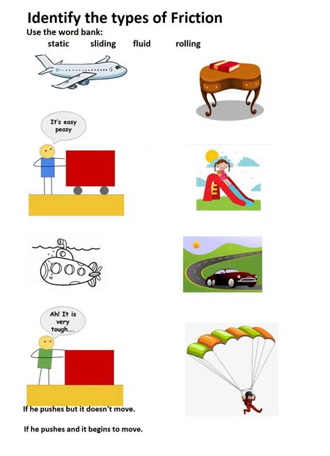 Image result for Friction Force Worksheet