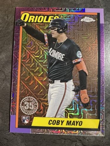 2025 Topps Series 1 Coby Mayo 1990 35th Anniversary Silver Pack T90C-21 ...