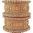 Buy I Jewels Traditional Gold Plated Bangles for Women (ADB147a) at ...