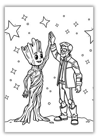 Groot Coloring Pages｜Free PDF Printables | Raisers Hub