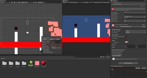 Unity 2D Particle System 的图像结果