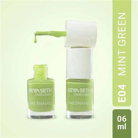 Mint Green Long Wear Nail Enamel Enriched with Vitamin E & Argan oil ...