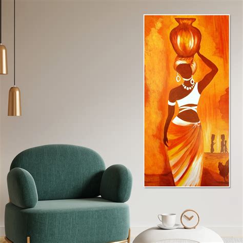 Premium Wall Painting of Abstract Warli Art – Vibecrafts