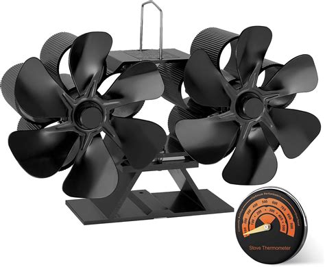 Amazon.com: Navaris Stove Top Fan - Heat Powered Fan for Wood Burning ...