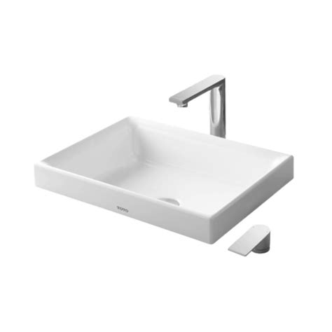 Toto - Table Top Rectangle White Wash Basin - L1715#WH by Decure.in