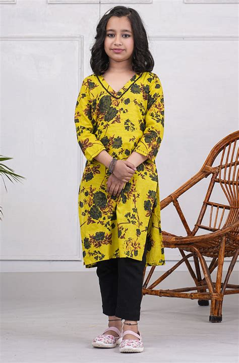 Buy kids cotton kurta online | Kids Cotton Kurti – Gatim Fashions