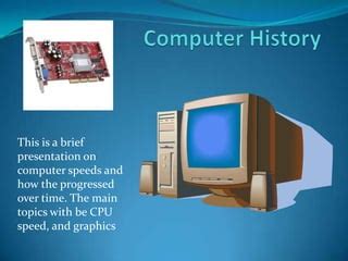 Image result for Brief History Computer Speed