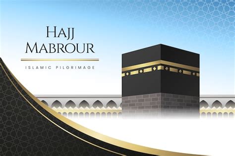 Detailed islamic hajj pilgrimage illustration | Free Vector