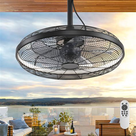 Amazon.com: AHAWILL Outdoor Ceiling Fans with Lights, 20'' Gazebo Fan ...