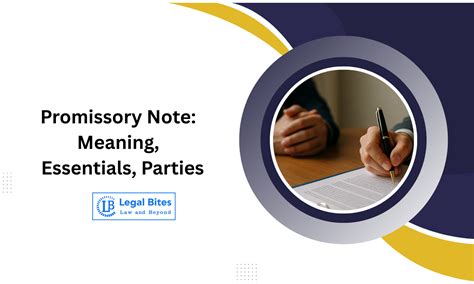 Promissory Note: Meaning, Essentials, Parties