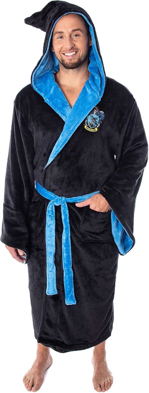 Buy Harry Potter Adult Fleece Plush Hooded Robe - Gryffindor, Slytherin ...