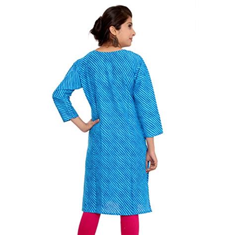 Buy Aawari Women Cotton Traditional Lahariya Print Kurti (2167Cxxl) at ...