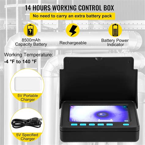 VEVOR Sewer Camera, 33ft/10M 4.3 Pipe Drain India | Ubuy