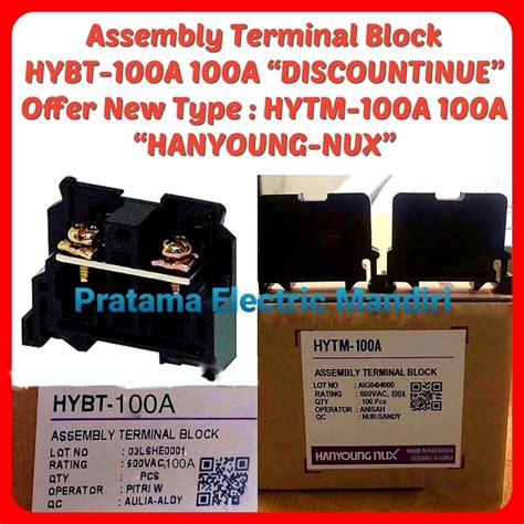 Jual Terminal Block NUX HYBT-100 100A 600V (HYBT 100, HYBT-100A ...
