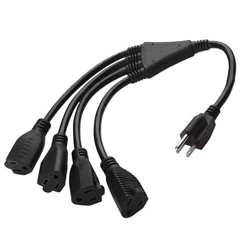 4 Way Power Splitter 1 To 4 Extension Cord Splitter | Desertcart INDIA