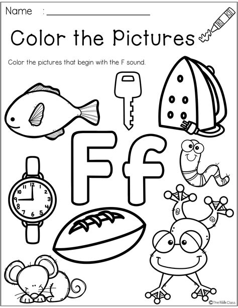 Letter of the Week F | Preschool worksheets, Preschool letters, Phonics ...