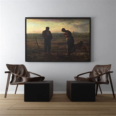 The Angelus Art Print: Jean-francois Millet Realism Farmer Painting - Etsy