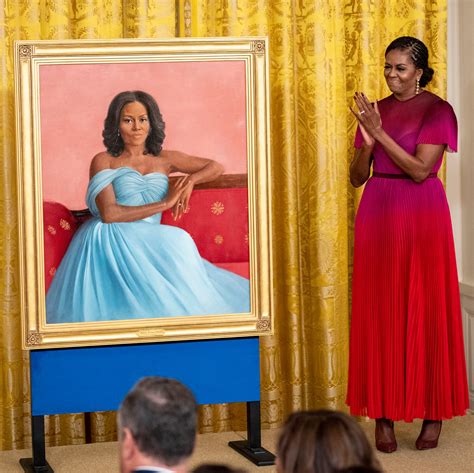 Portrait Officiel Peint De Michelle Obama