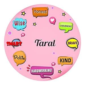 Buy ARTBUG Taral Name Customizable Stylish Fridge Sticker Magnet ...