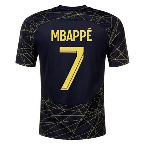 JUSBALL - Club MBAPPE Black FTBL Football Jersey 2023-2024 Football ...