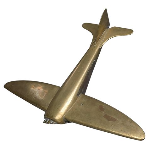Large Bronze and Brass Airplane 'Crashed' Man Cave Art Deco Mid Century ...