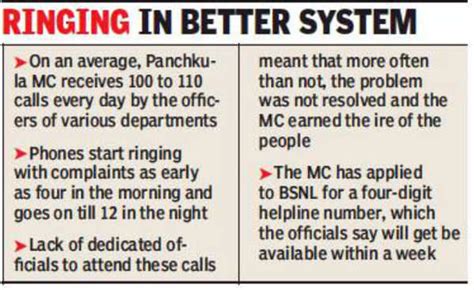 Panchkula municipal corporation helpline to be functional in two weeks ...