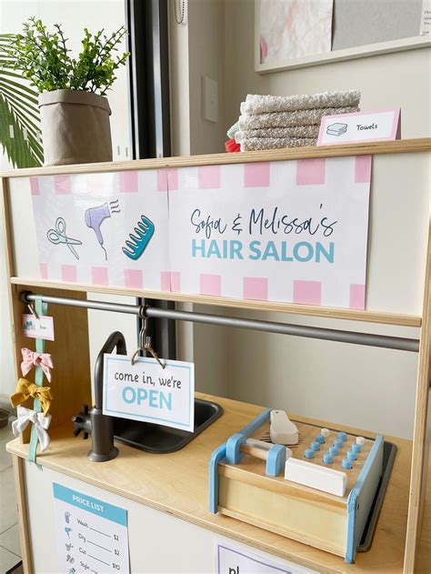 Hair Salon Dramatic Play Printables, Hairdresser Pretend Play ...