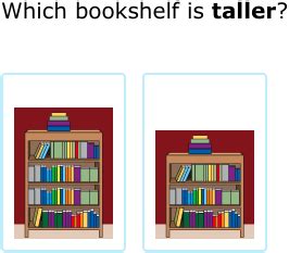 IXL - Tall and short (Lower kindergarten maths practice)