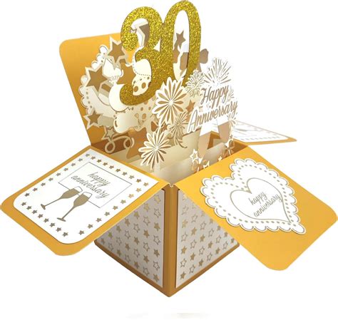 Amazon.com: Happy 30th Anniversary Card - Thirty Years Ago, You Both ...