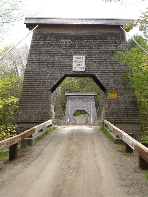 Wire Bridge - New Portland, Maine