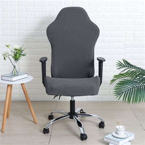 Jacquard Office Boss Chair Covers | Stretchable & Stylish | HOKIPO ...