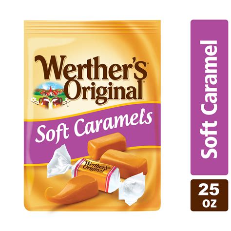 Werther's Original Soft & Chewy Sugar Free Caramel Candy, 7.7 OZ ...