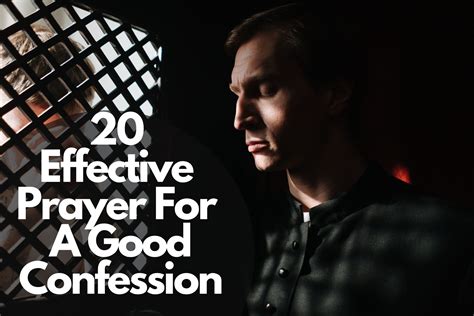 20 Effective Prayer For A Good Confession
