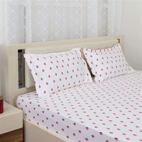 Buy Mandarin Printed 3-Pc. Double Bedsheet Set - 240 x 274 cm from Home ...