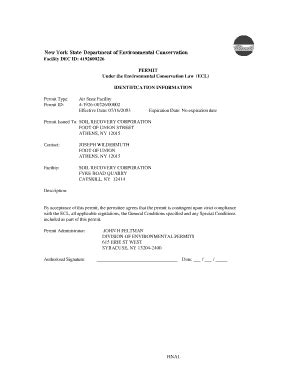 Fillable Online dec ny Facility DEC ID: 4192600226 PERMIT Under the ...