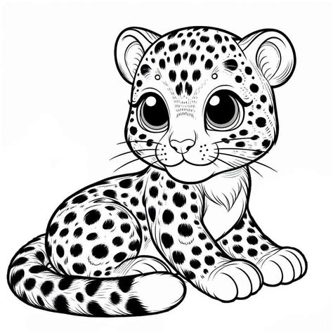 Leopard Coloring Book