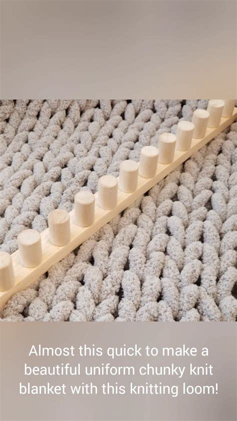 Chunky Blanket Loom™ | Easy Knitting for Beginners | Chunky knit ...