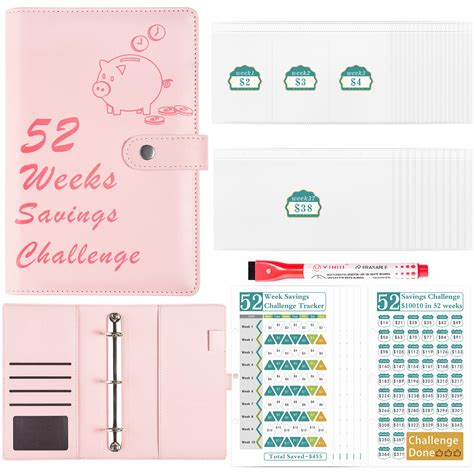 52 Week Money Saving Challenge Binder - A5 Money Savings Challenges ...