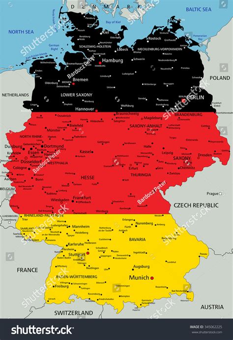 Detailed Map Germany 的图像结果